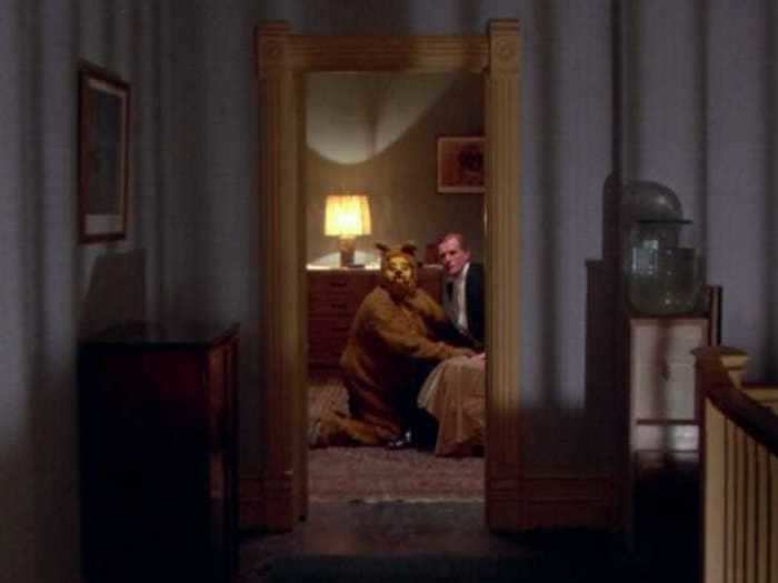 Wendy passes an interesting scene while running through the Overlook Hotel in "The Shining."