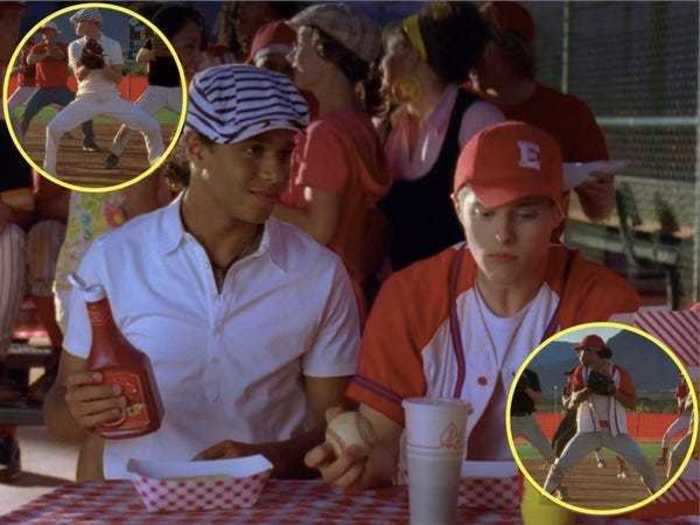 Ryan and Chad switch clothes after the baseball game in "High School Musical 2."