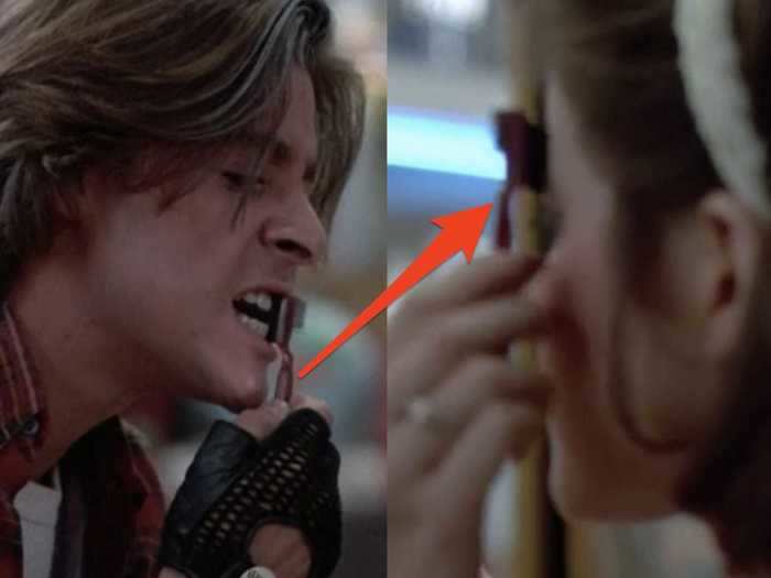 In "The Breakfast Club," Allison uses a makeup brush that John previously put in his mouth.