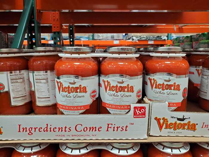 Victoria pasta sauces are my favorite for quick dinners.