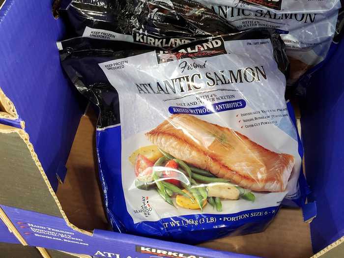 Costco sells a great selection of fresh and frozen salmon.