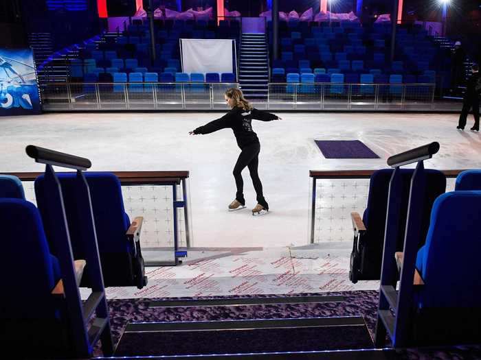 Professional skating was something Bauth had always wanted to pursue, so during her senior year of college, she applied to skate on cruise ships.