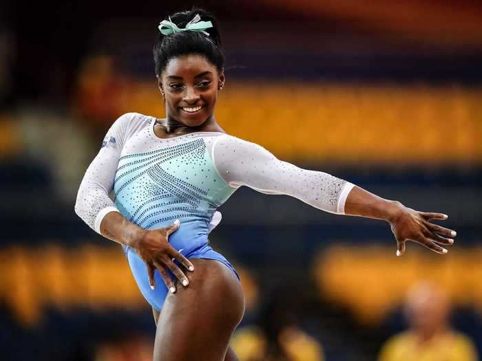 Biles got back to gymnastics in 2018 for the Artistic FIG Gymnastics World Championships.