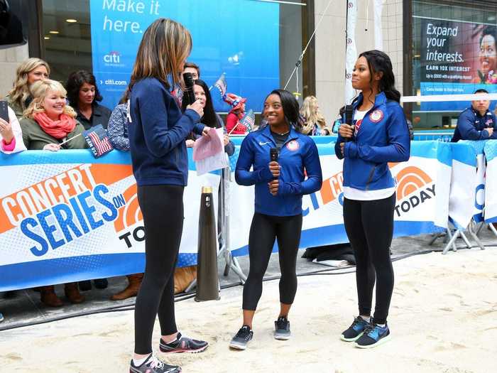 Biles finally had the chance to wear Olympics gear in 2016.