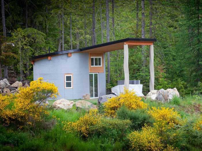 The Airbnb now sits in the Kootenay Lake Village at the waterfront Procter Point community.