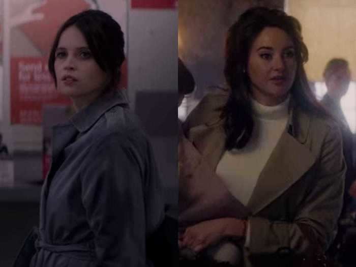 And both Ellie and Jennifer don long trench coats, albeit in different colors.