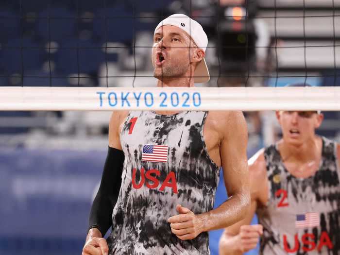 45-year-old beach-volleyball player Jake Gibb is the oldest in the sport