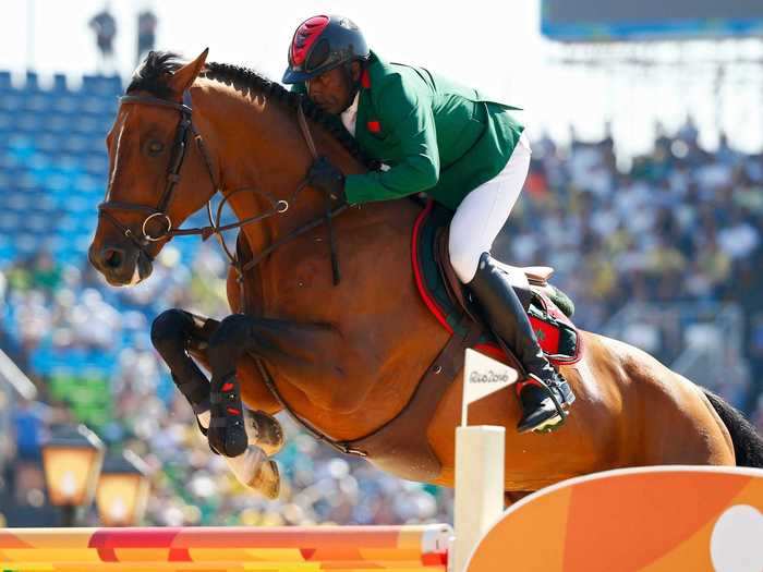 59-year-old rider Abdelkebir Ouaddar is competing for Morocco.