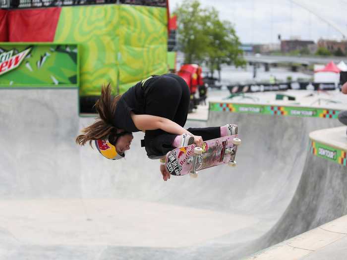 17-year-old skateboarder Brighton Zeuner is competing for Team USA.