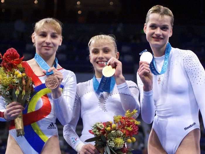 But the new millennium also brought about a more enduring trend in gymnastics leotards: sparkly crystals.