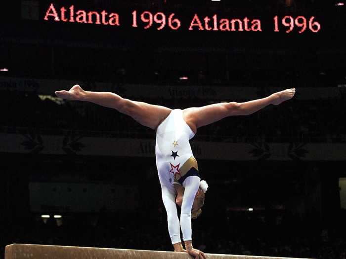 Martha and Bela Karolyi - who coached Team USA from 1988 to 1996 - are responsible for many developments in leotard fashion. In the 1990s, they put American gymnasts in white leotards to show off their six-packs.