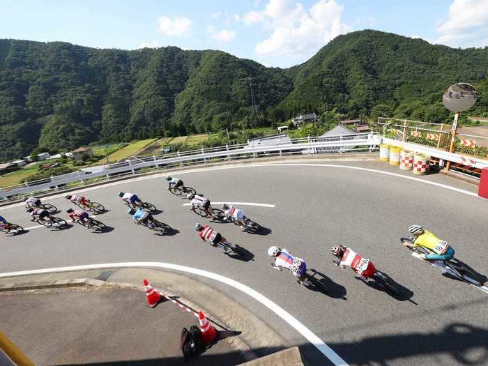 The cycling course offers some scenic views of Japan.