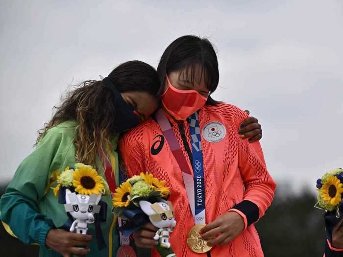 Medal ceremonies were sweet!