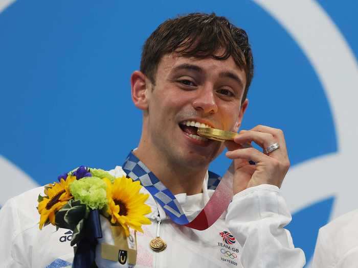 July 26, 2021: Daley won his first Olympic gold medal, and Black cheered him on via social media.