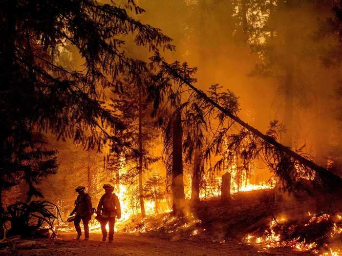 Scientists say recent heat waves tied to climate change have made fighting the fires much more difficult.