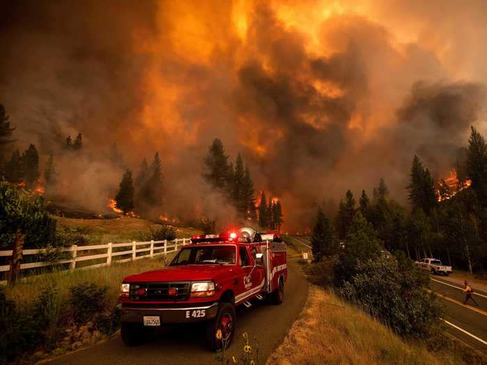 Emergency crews have made some progress on the Tamarack fire, which is burning through Alpine and Douglas counties.