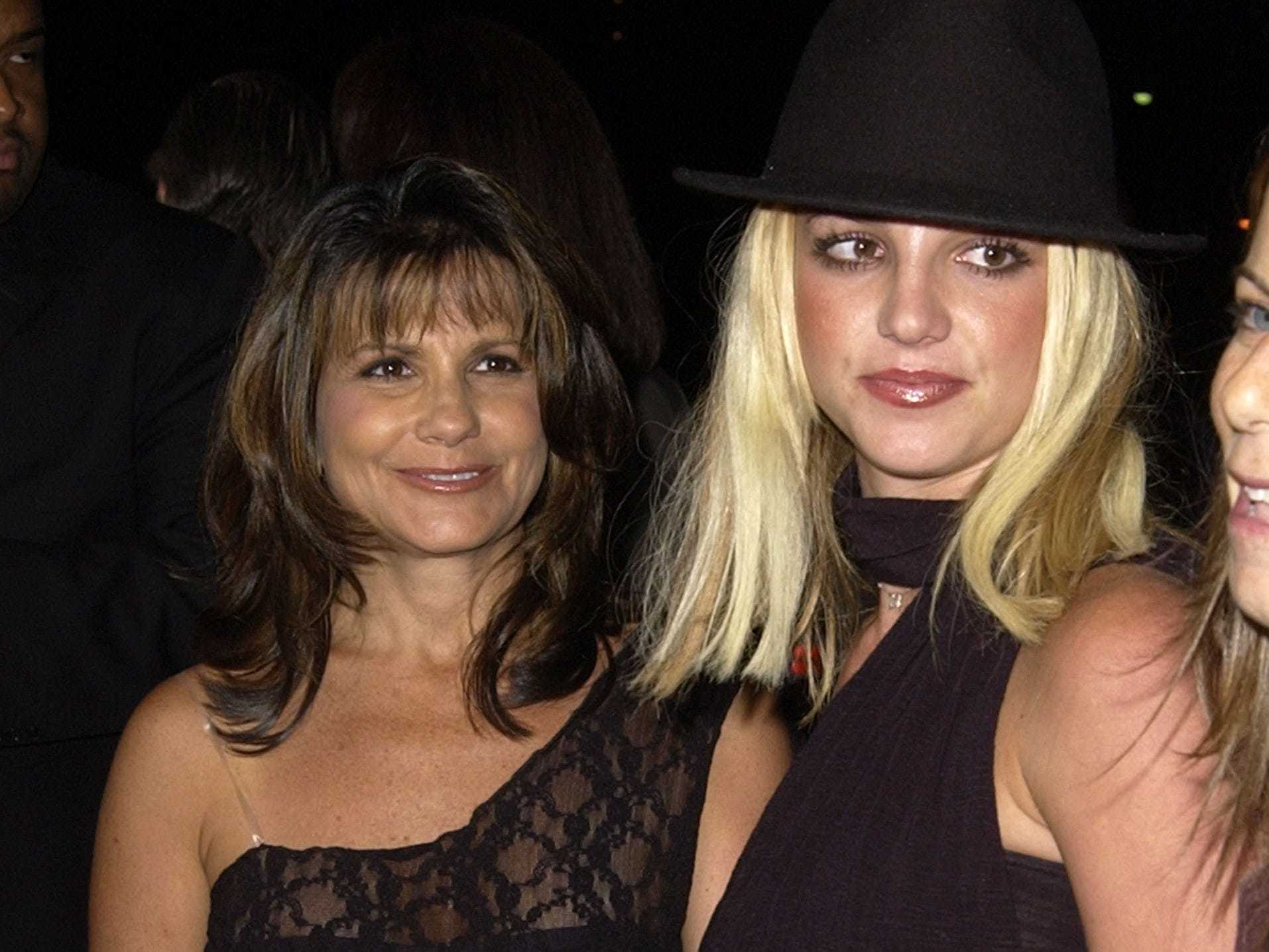Britney Spears & mother Lynn Spears during "The Four Feathers" Premiere at Mann Village Theatre in Westwood, California, in 2002.