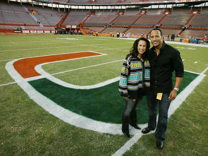 The University of Miami was also where he met his first wife, Dany Garcia. The two separated after 10 years but have stayed close. "Since our divorce, we