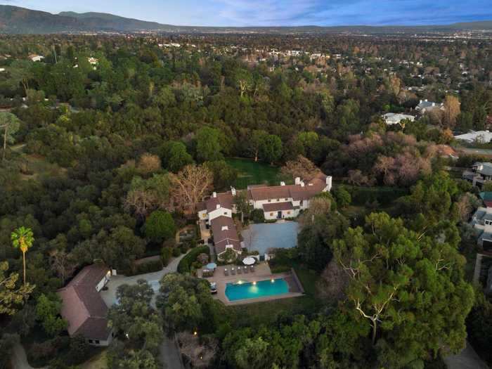 Built in 1934, the American Colonial-style mansion sits on more than seven acres in San Marino, an upscale Los Angeles suburb.