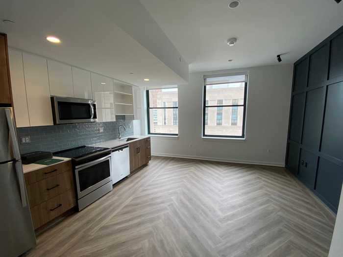 I toured a 571-square-foot, one-bedroom apartment that costs $1,560 per month.