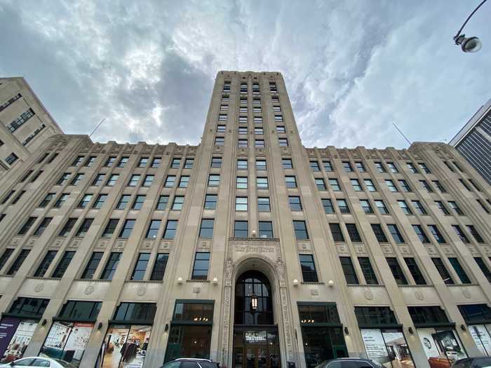 I decided to explore Downtown Detroit - the most desirable neighborhood in the city - and tour some of the available apartments. My first stop was The Press/321 building.