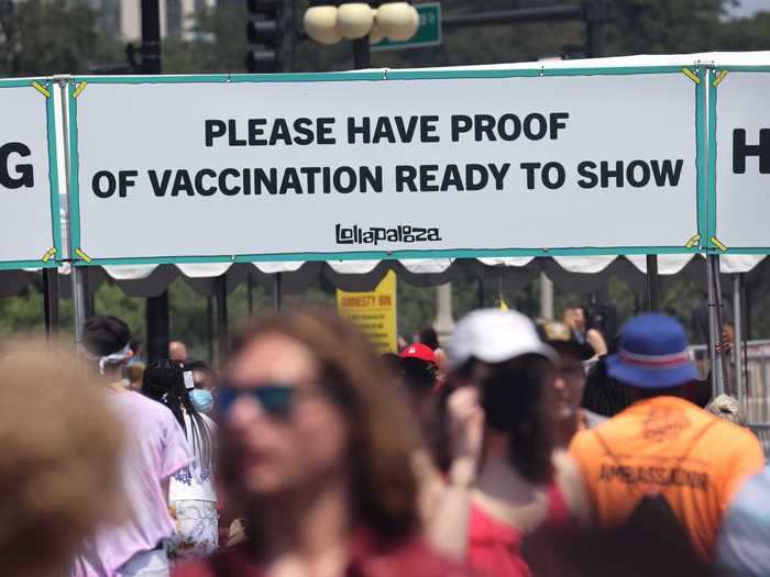 Festival goers are required to show proof of vaccination against COVID-19 or show a  negative COVID-19 test result.