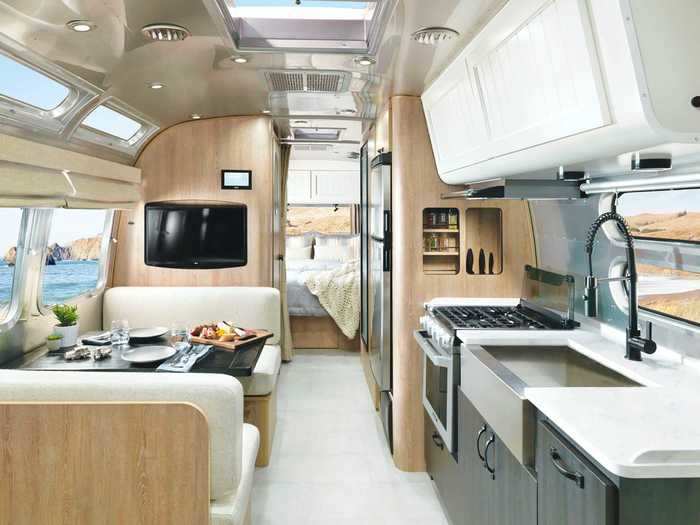 The companies describe the Pottery Barn Special Edition Travel Trailer as "the perfect blend of comfort and style."