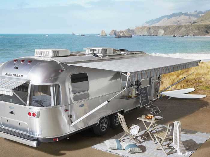 Pottery Barn and Airstream are selling a 28-foot travel trailer, with prices starting at $145,500. It