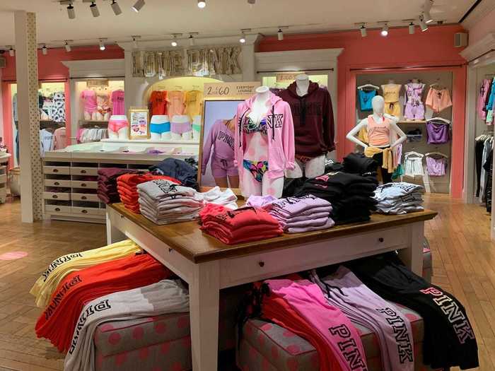 Pink is known for being a logo-heavy brand, something that analysts have said can be detrimental. If a brand stops being seen as trendy, shoppers no longer see the value in their logos and they spend elsewhere, for example.