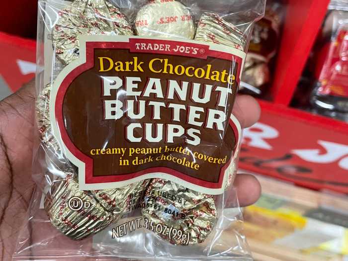 The dark-chocolate peanut-butter cups are worth the hype.