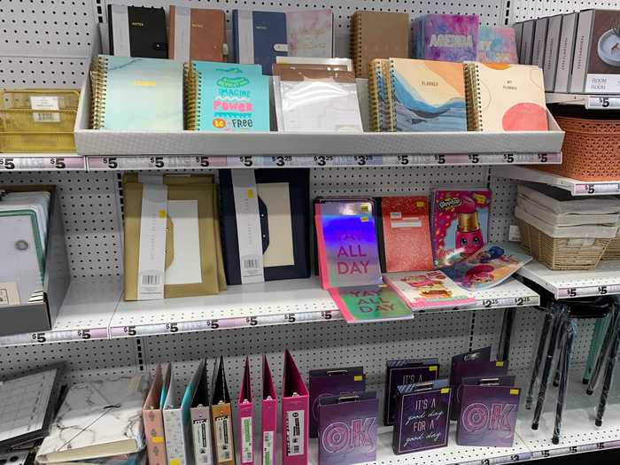 School supplies are another big part of Five Below