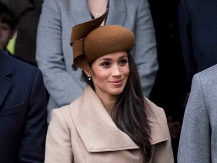 On Christmas in 2017, Markle wore an all-brown ensemble to attend church with the royal family.