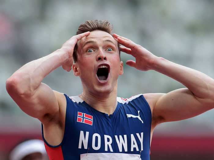 Karsten Warholm was stunned when he broke his own world record in the men