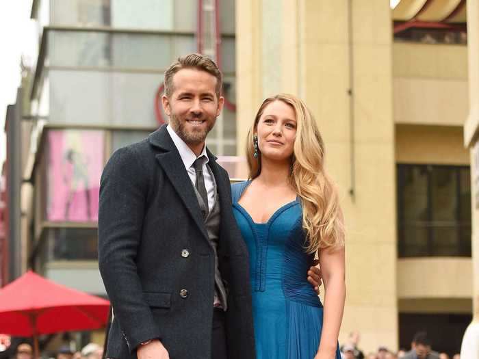 A month after giving birth, Lively posed alongside her husband as he was honored with a star on the Hollywood Walk of Fame.
