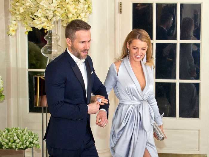 In March of 2016, Lively wore a cold shoulder wrap dress to the State Dinner at the White House where they honored Canadian Prime Minister Justin Trudeau.