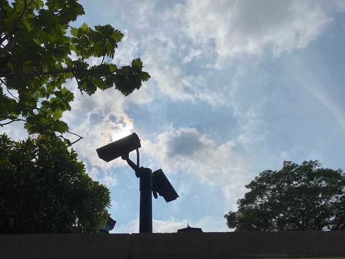 Nassim Road is clearly a high-security area: Every home I saw was outfitted with multiple security cameras, and that was on top of the gates and fences that surrounded most of the homes.