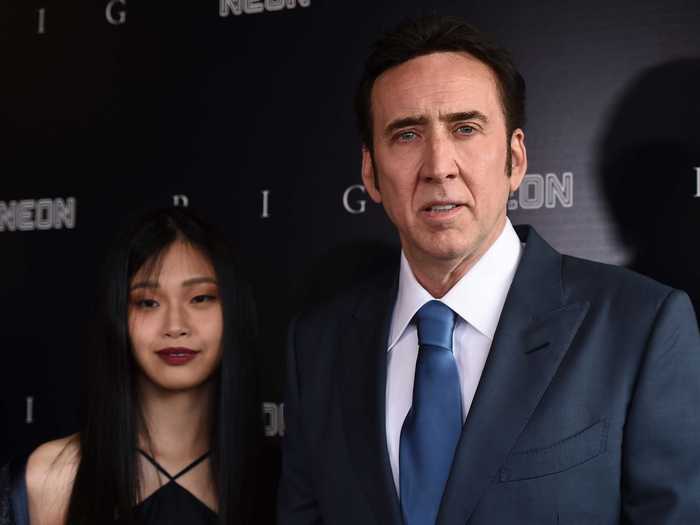 Nicolas Cage married his girlfriend, Riko Shibata, in Las Vegas.