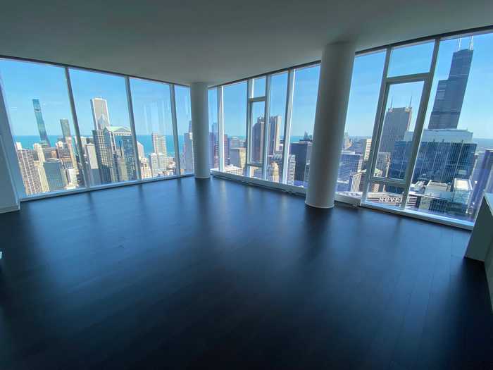 I headed to the penthouse suite, which has three bedrooms and costs $15,995 per month to rent.