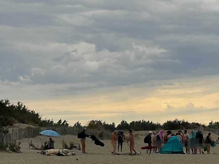 But one nude beach, called the dunes, allows public sex. It