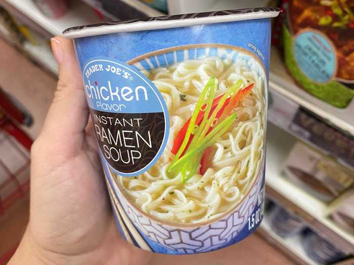 This instant ramen soup is convenient and tasty.