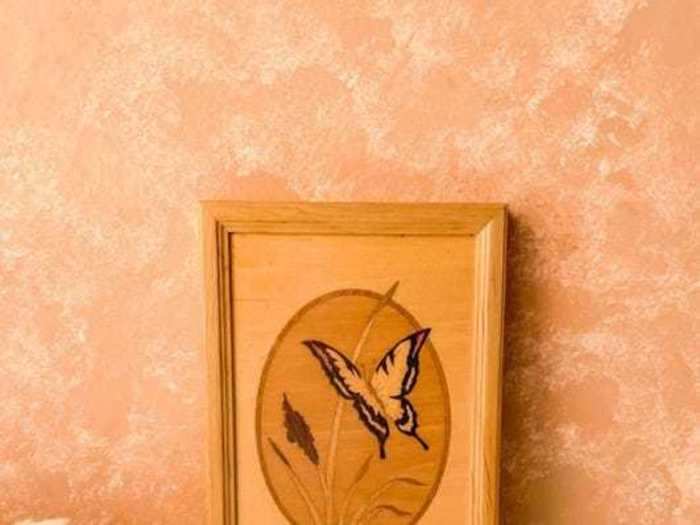 Wooden-inlay art is perfect for a gallery wall.