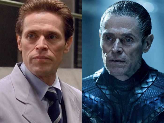 Willem Dafoe played one of the most iconic Spider-Man villains before being a mentor to Aquaman.