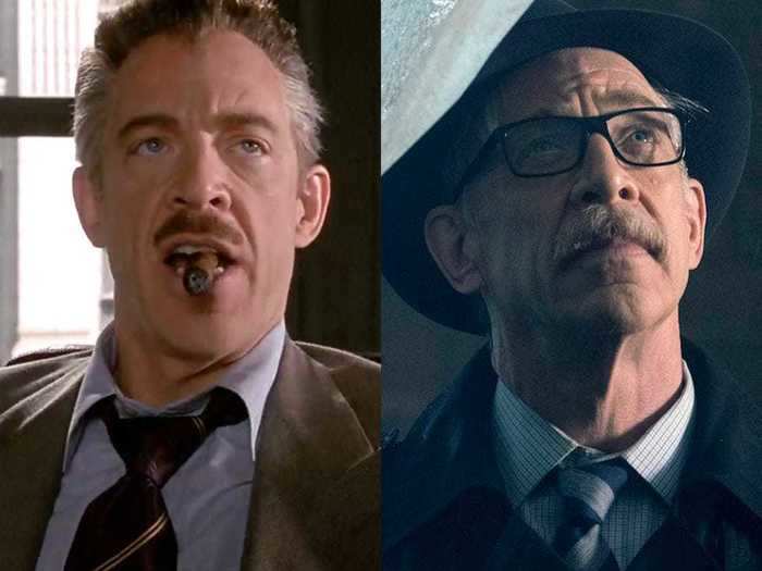 J.K. Simmons was known for years as the man asking Peter Parker for photos of Spider-Man. He then appeared as James Gordon in the DCEU before reprising his role as J. Jonah Jameson.