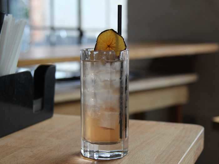 Second up was a Rhubarb Collins which, while the simplest recipe, was the most refreshing and tasted closest to the real deal.