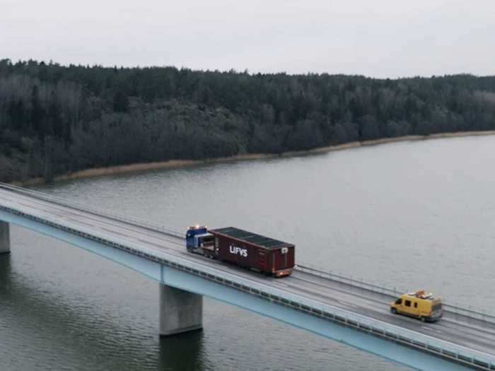 These buildings are built from scratch. They are designed to be the perfect width and weight to be transported on the back of the truck.