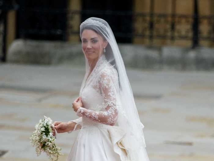 When Kate Middleton married Prince William, she wore a Grace Kelly-inspired design.