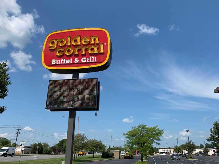 Golden Corral locations in New York were closed for much of the last year.