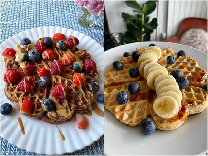 2. Protein waffles