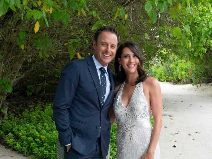 Becca Kufrin rocked a silvery dress fit for a mermaid for her beach-side Maldives proposal in 2018.