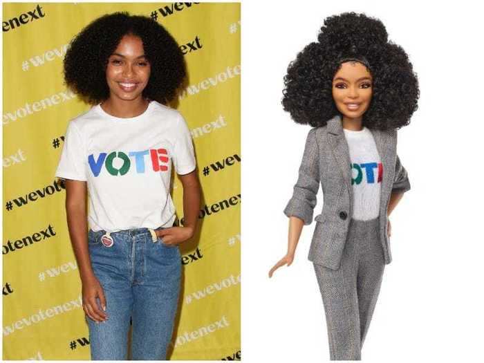 Yara Shahidi was also turned into a Barbie "Shero."